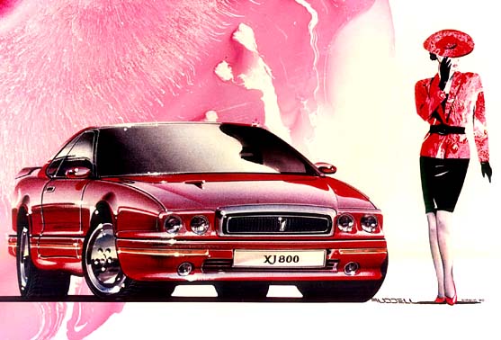 557x378 Magic Marker Gallery The Art Of Ruddell - Jaguar Car Sketch