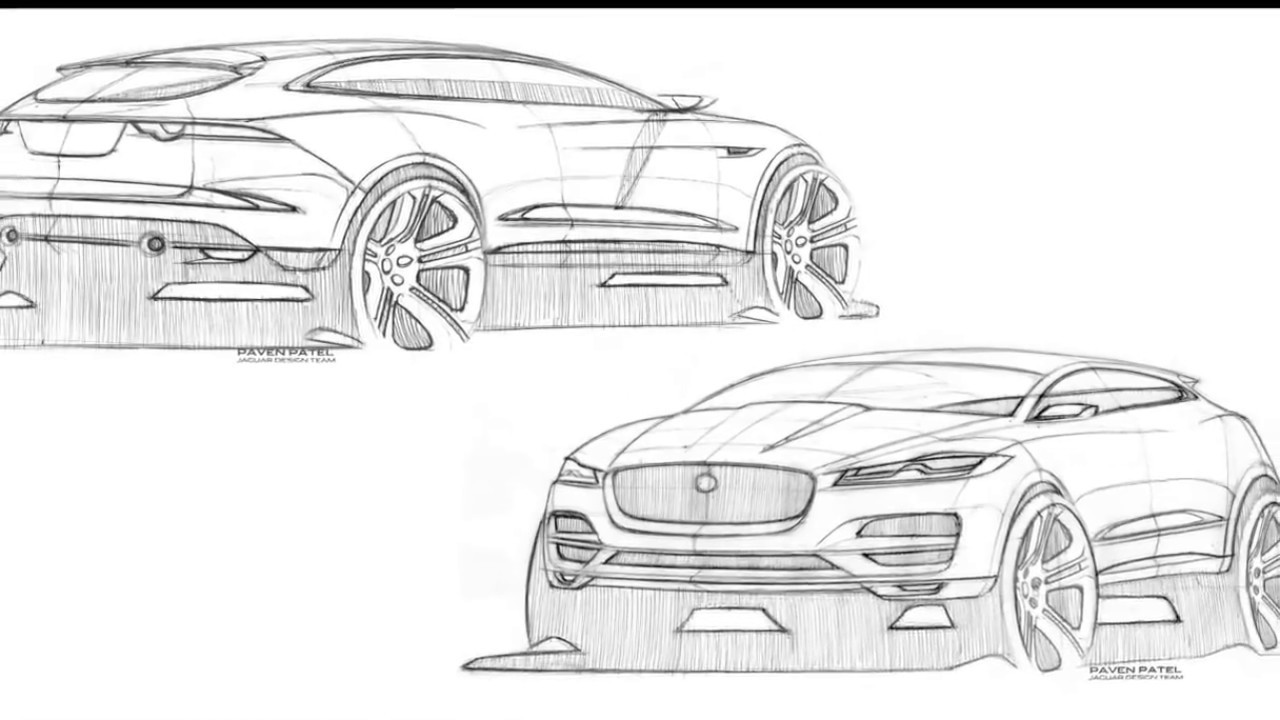 1280x720 Jaguar F Pace Sketches Design - Jaguar Sketch