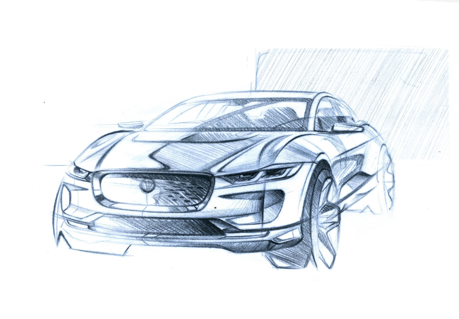 1600x1114 Jaguar I Pace Design Sketches Surface - Jaguar Sketch