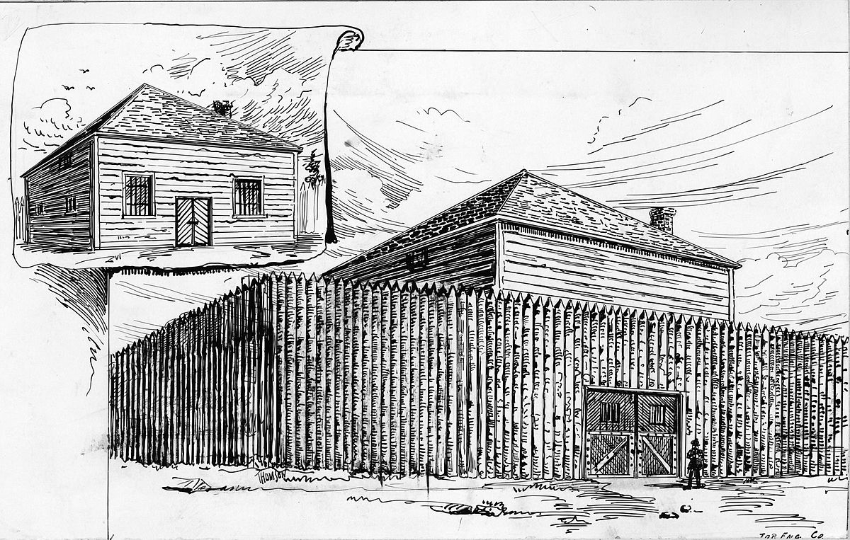 1200x763 King Street Gaol (1798) - Jail Sketch