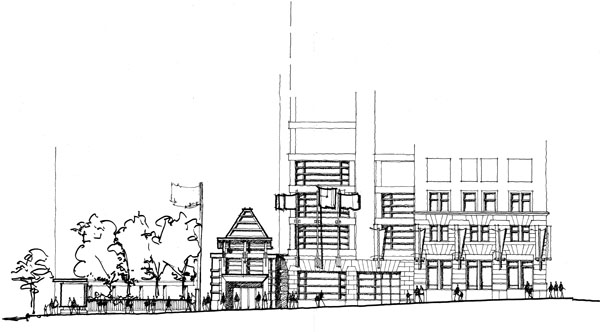 600x332 Renovation And Addition To Former Jail Annex - Jail Sketch