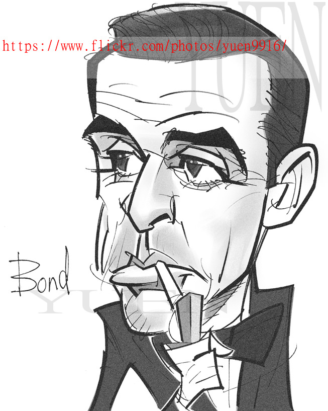 James Bond Sketch at PaintingValley.com | Explore collection of James ...