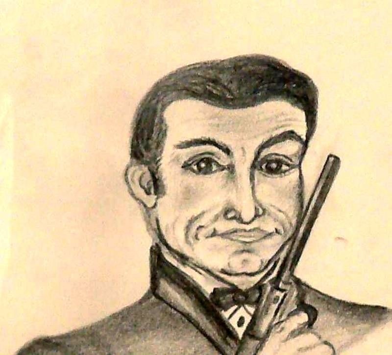 800x725 Quick Sketch Of James Bond 007 By Artist Bianca Foulser By Bianca - James Bond Sketch