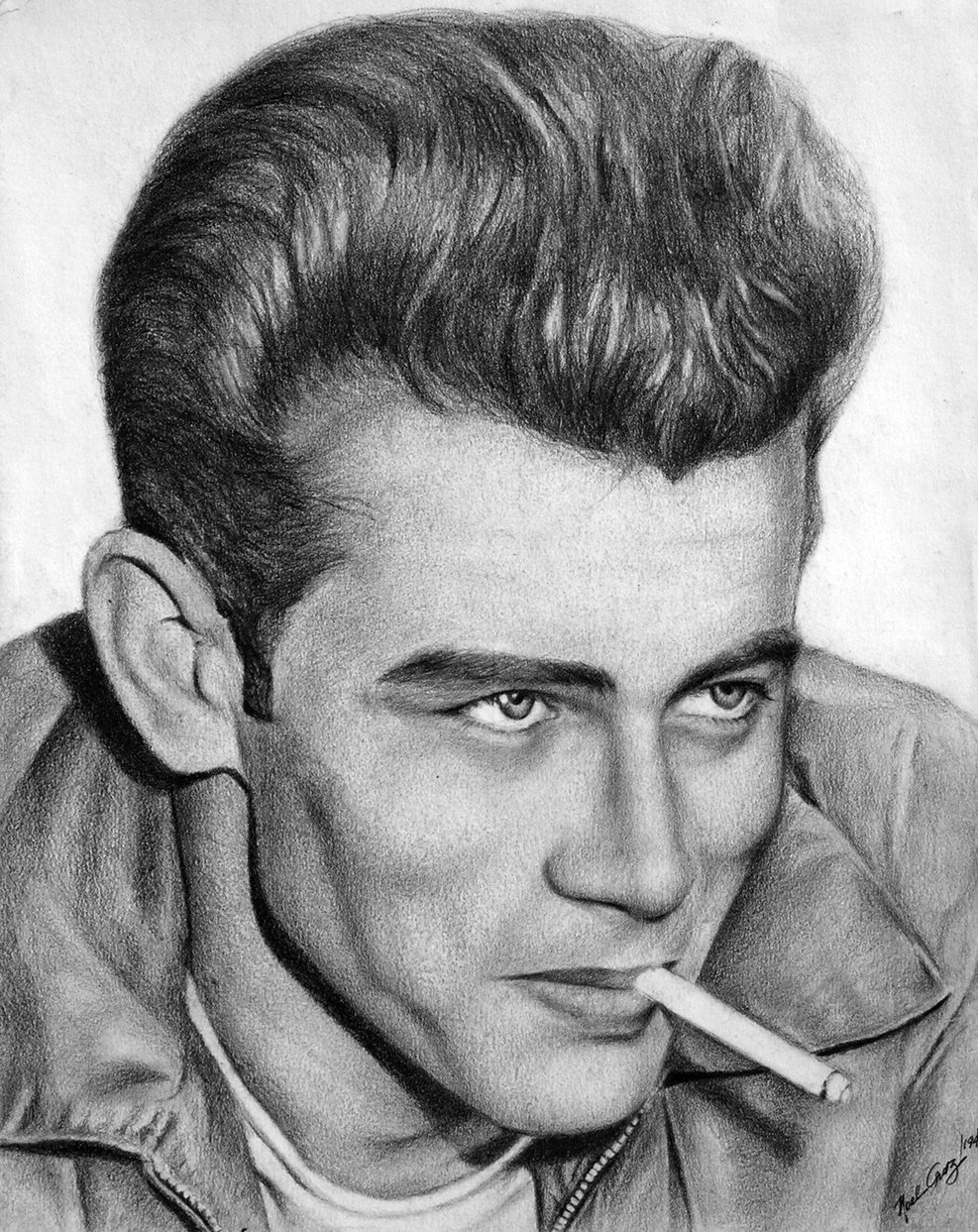 987x1243 James Dean - James Dean Sketch