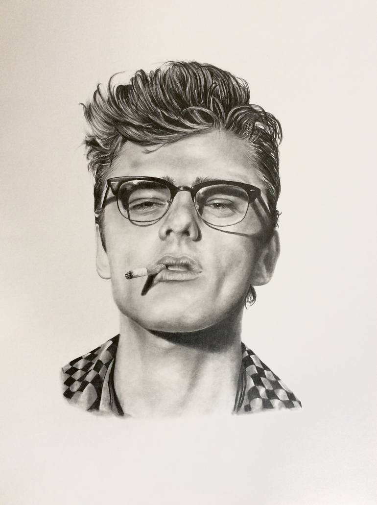 770x1031 James Dean Drawing, Pencil, Sketch, Colorful, Realistic Art Images - James Dean Sketch