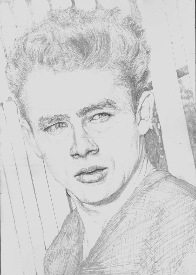 755x1059 James Dean Rebel Without A Cause Sketch By Yankeestyle94 - James Dean Sketch