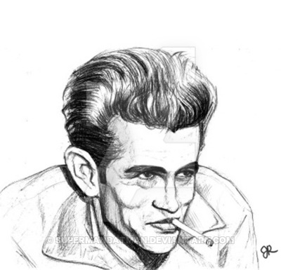 400x385 James Dean Sketch By Supermanbatman - James Dean Sketch