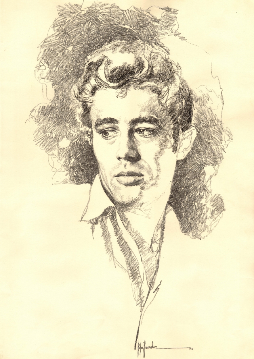 883x1250 Jose Gonzalez - James Dean Sketch