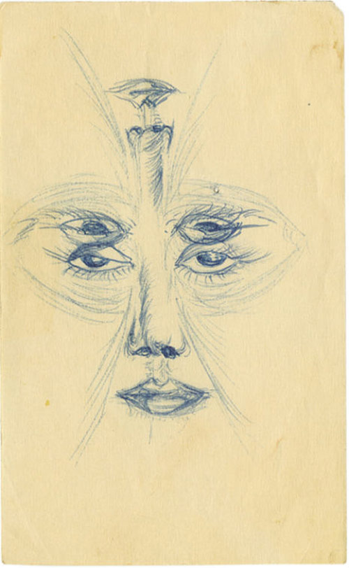 500x812 The Strange, Juvenile Drawings Of James Dean Flavorwire - James Dean Sketch