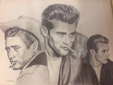 225x169 James Dean Sketch Ebay - James Dean Sketch