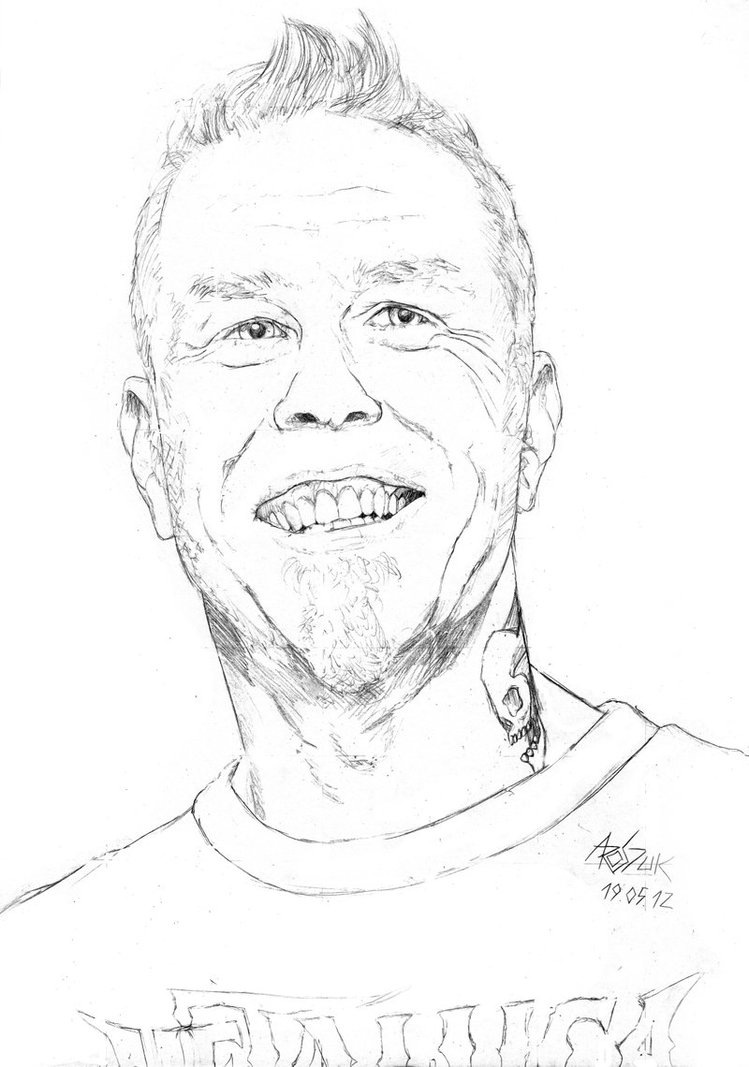 749x1067 James Hetfield. 2012. Sketch By Shamaanita - James Hetfield Sketches