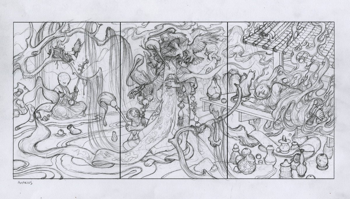 1200x681 James Jean On Twitter Just Rediscovered A Sketch I Did In 2016 - James Jean Sketch