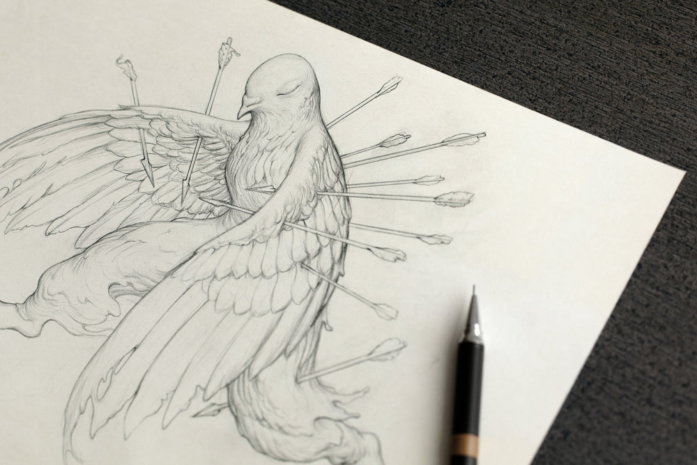 1000x667 Washizu (Bone) Staple X James Jean 20th Anniversary - James Jean Sketch