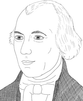 289x350 James Madison - James Madison Sketch
