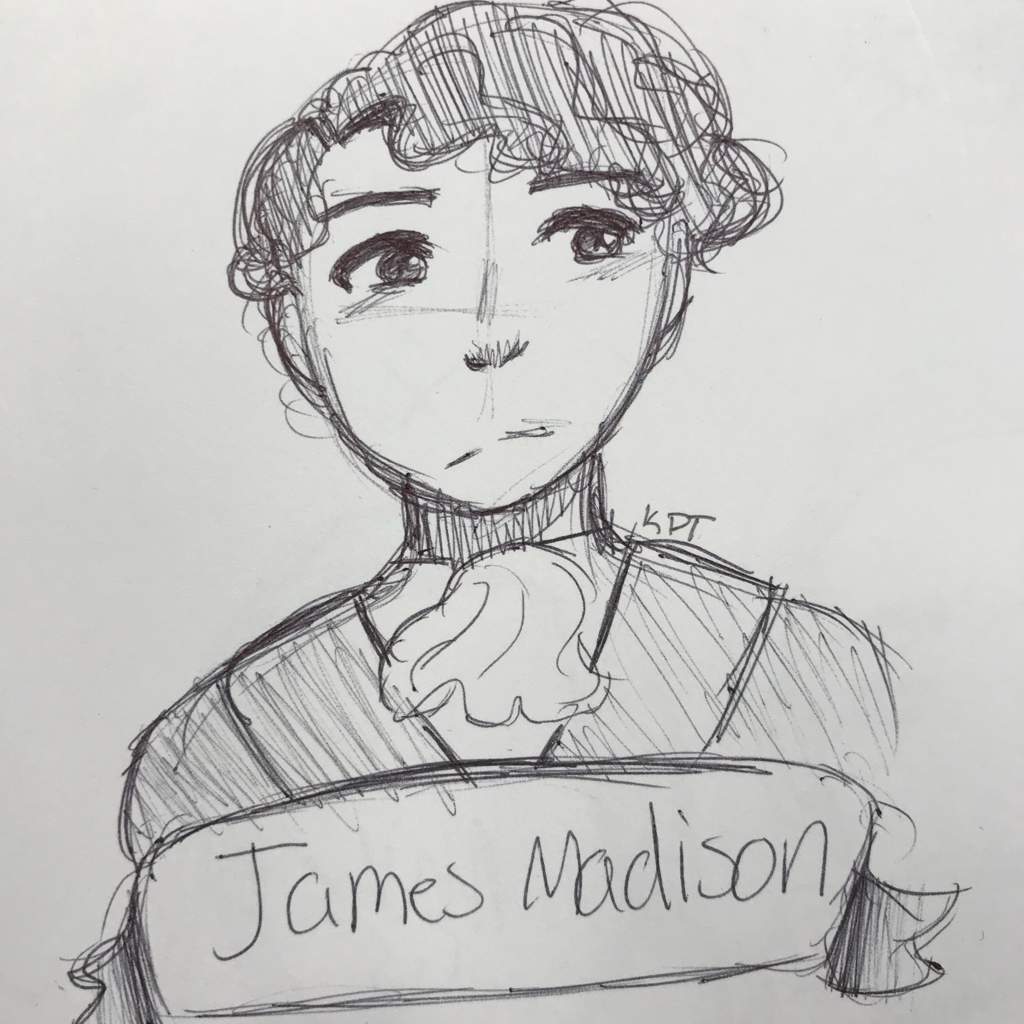 1024x1024 James Madison Pen Sketch Hamilton Amino - James Madison Sketch