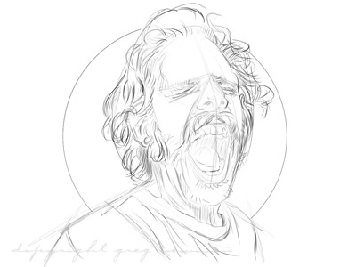 400x300 James Scream Sketch By Greg Newman - James Sketch