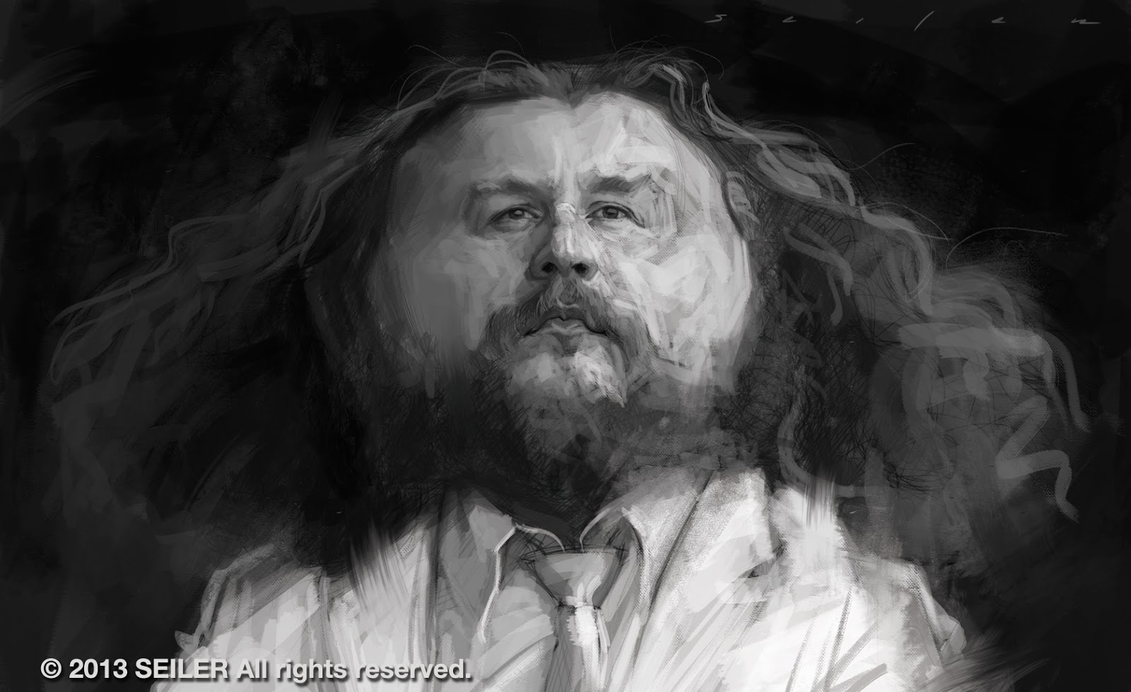 1600x980 Jim James Warm Up Sketch . . . Value Study. - James Sketch