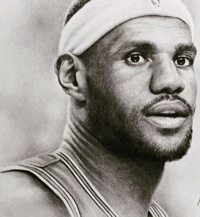 640x693 Lebron James Sketch - James Sketch