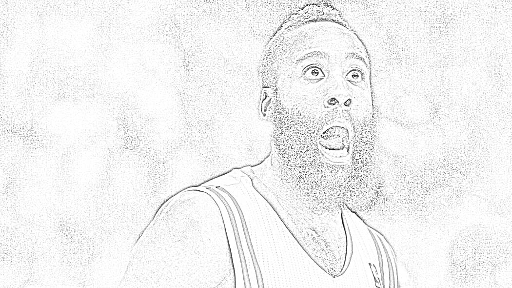 1050x590 Media Arts James Harden Picture Sketch - James Sketch