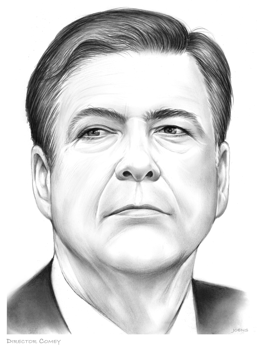 1092x1484 Sketch Of The Day Director James Comey - James Sketch