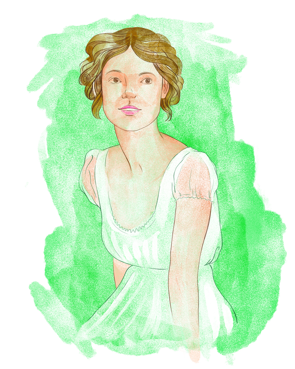 1000x1250 Jane Austen Inspired Kat Hubbs - Jane Austen Sketch