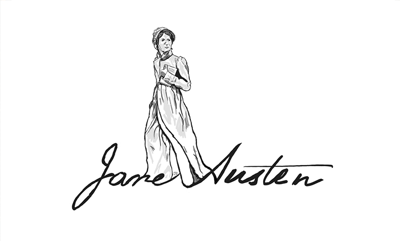 792x477 Jane Austen - Jane Austen Sketch