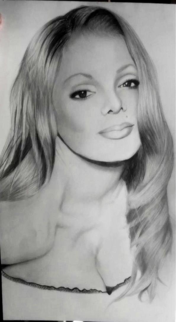 595x1089 Janet Jackson Ii By Riplefteye - Janet Jackson Sketch