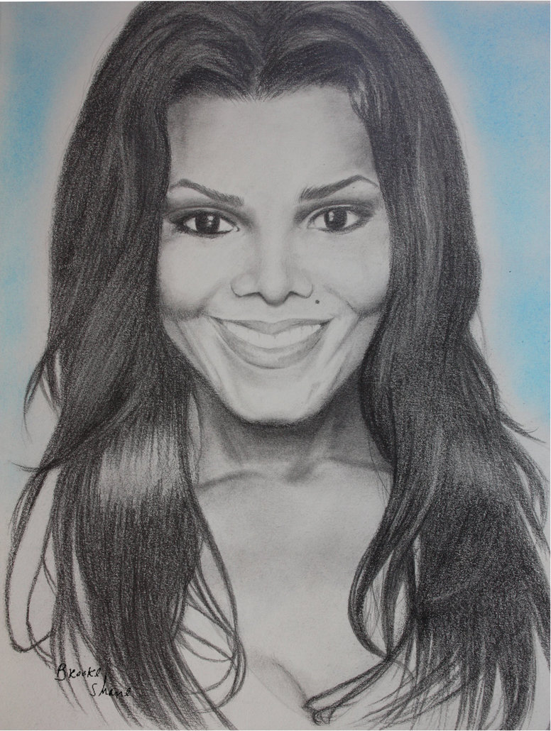 776x1030 Janet Jackson By Brookeshane - Janet Jackson Sketch