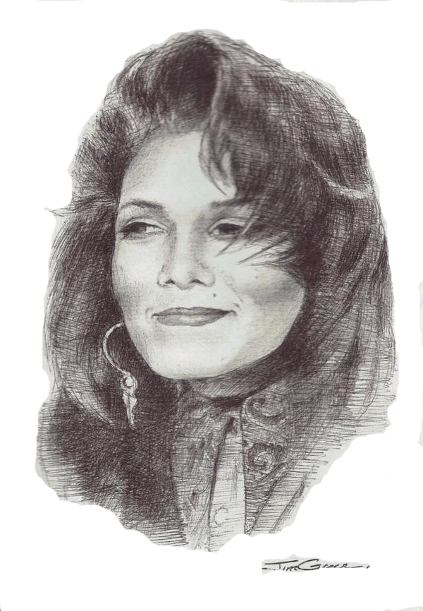 600x866 Janet Jackson Portrait By Painter1980 - Janet Jackson Sketch