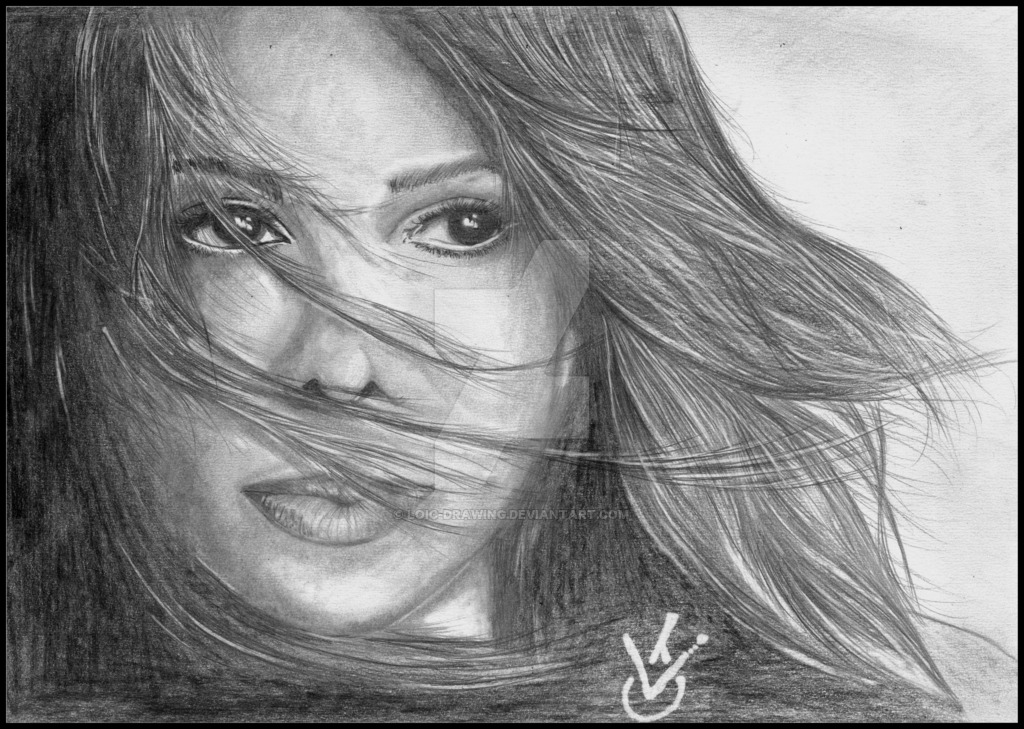 1024x729 Janet Jackson By Loic Drawing - Janet Jackson Sketch