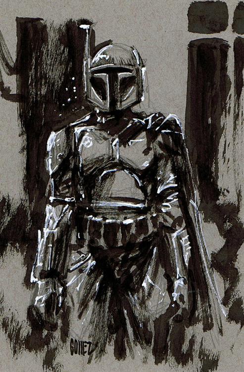 493x750 Boba Fett Sketch Tumblr - Jango Fett Sketch