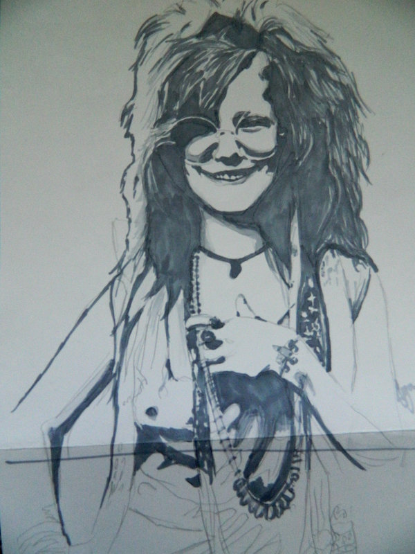 600x800 Janis Joplin By Ringosfoxy - Janis Joplin Sketch