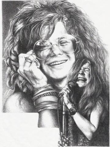 360x480 Janis Joplin Yellow Dog Discs - Janis Joplin Sketch