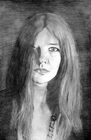 300x460 Janis Joplin Amalia Del Cid - Janis Joplin Sketch