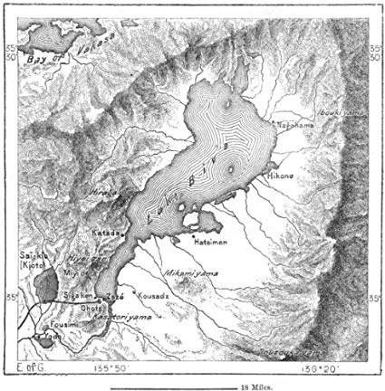 425x432 Japan. Lake Biva, Sketch Map - Japan Map Sketch