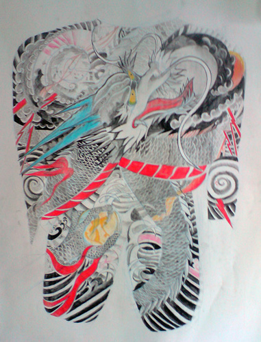 381x500 Japanese Tattoos Japanese Tattoo Sketch - Japan Tattoo Sketch