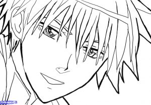 300x210 Easy Sketches Of Faces Anime Step 13 Of Drawing Japanese Anime - Japanese Anime Sketches