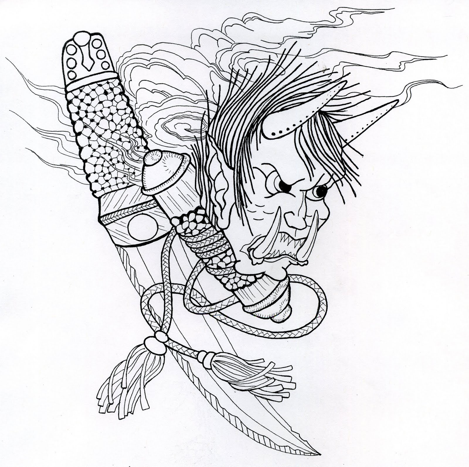 1600x1596 Japanese Art Drawing - Japanese Art Sketches