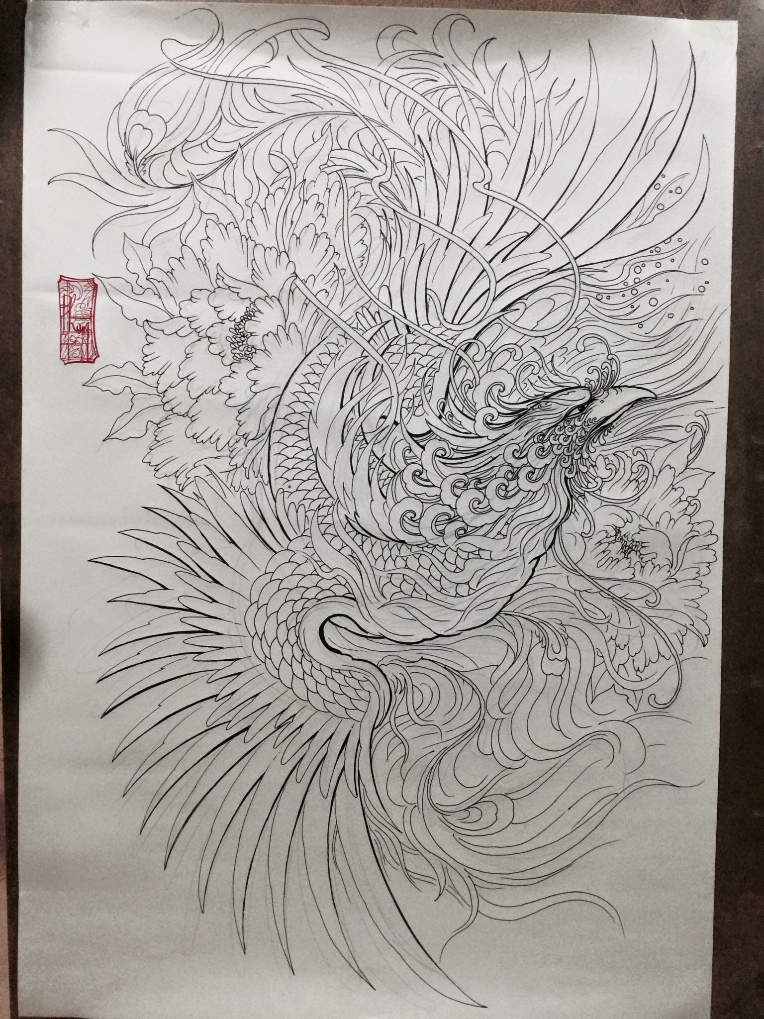 1536x2048 Hoang Japanese Art Tattoos, Phoenix And - Japanese Art Sketches