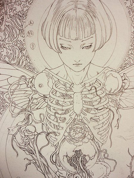 450x600 Takato Yamamoto Art Illustration, Art And Japanese Art - Japanese Art Sketches