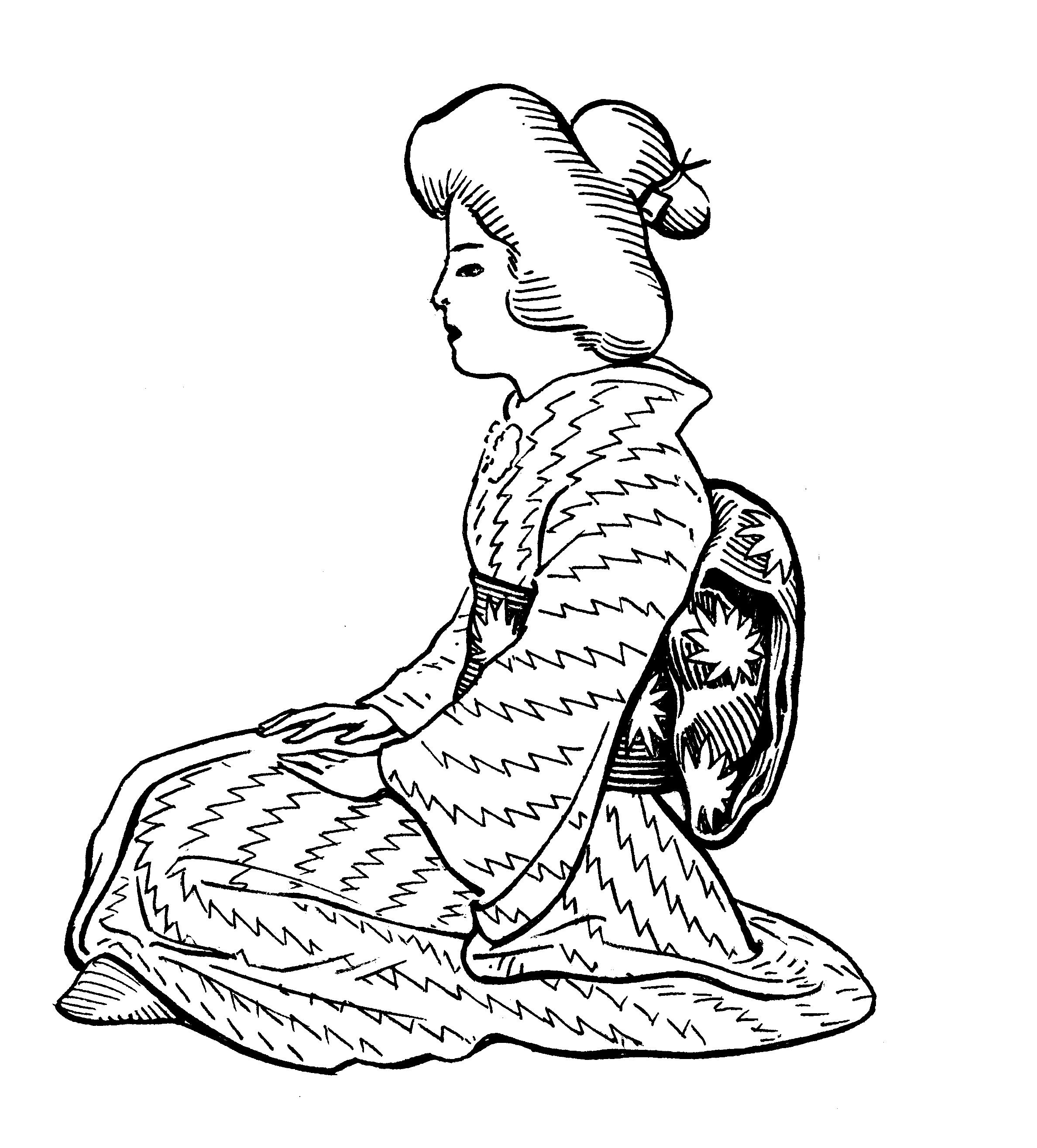 2376x2632 Drawing Japanese Free Download On Mbtskoudsalg - Japanese Art Sketches