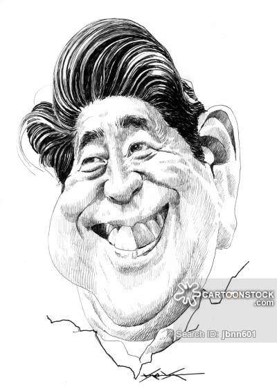 400x566 Prime Minister Of Japan Cartoons And Comics - Japanese Cartoon Sketch