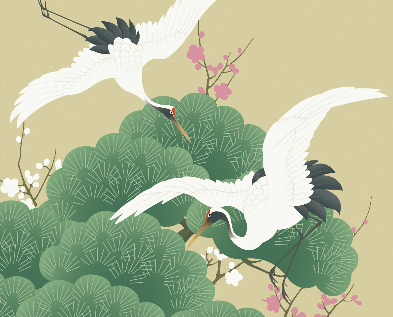 Japanese Crane Sketch At Explore Collection Of