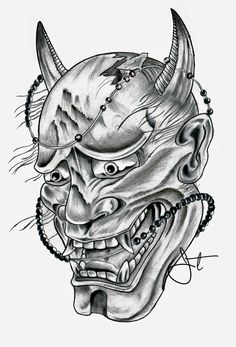 236x347 91 Best Hannya Images Japanese Tattoos, Tattoo - Japanese Demon Sketch