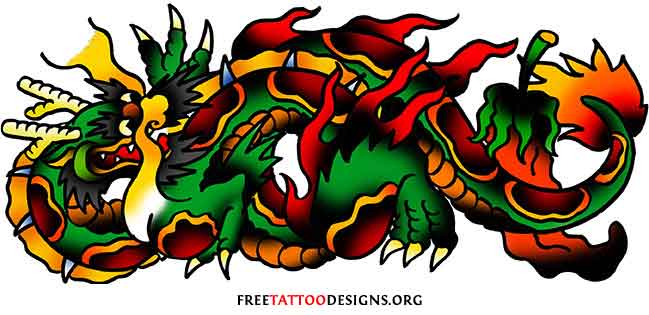 649x315 Japanese Dragon Tattoos - Japanese Dragon Tattoo Sketch