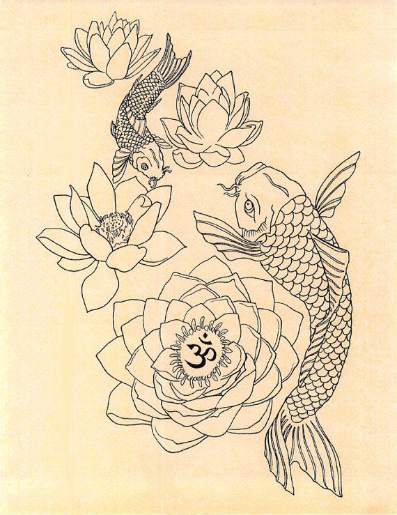 570x739 Drawn Pond Japanese - Japanese Fish Sketch