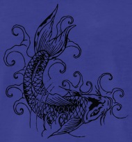 190x204 Shape Fish Sketch Japanese Carp Vector Tatoo Image By Andriy - Japanese Fish Sketch