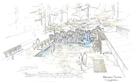 468x287 Kengo Kuma Designs Expansion For Portland Japanese Garden - Japanese Garden Sketch