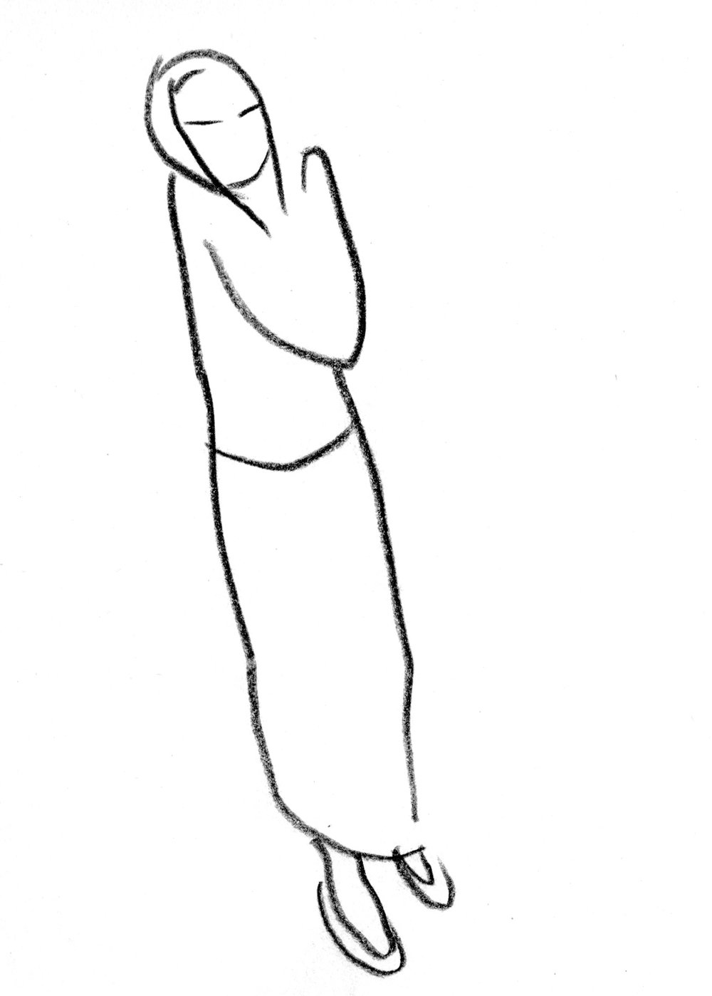 1000x1398 Drawings And Sketches Made In Japan Carl Randall - Japanese Girl Sketch