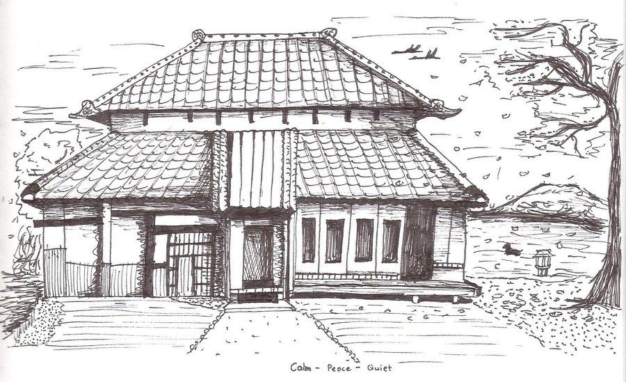 900x549 Japanese House By Keppay Tea House - Japanese House Sketch